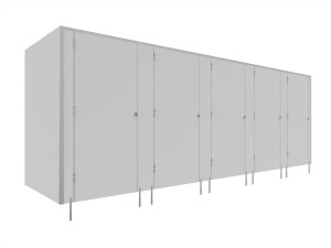 EXPRESS - 48 H - Toiletten met LPW- SOLARI 5 deuren - TYPE II hoekmodel